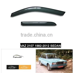 CAR DOOR VISOR RAIN DEFLECTOR FOR VAZ 2107 1982-2012 SEDAN thumbnail-1