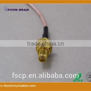 RG316 Cable Assembly With SMA RP-Female Bulkhead to MCX Male Right Angle Connector thumbnail-4