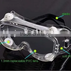 2016 Cheap Medical Safety Goggles Surgical CE Standard Safety Goggles Wide Vision Surgical & Working PVC Safety Goggles for Sale thumbnail-1