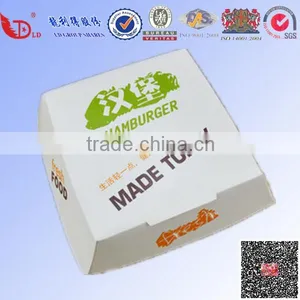 Eco-friendly Food Paper Box Disposable Hamburgers Box thumbnail-3