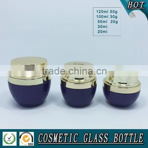 Purple Colored Cosmetics Glass Serum Dropper Bottle and Skin Face Cream Jar With Silver Cap thumbnail-3