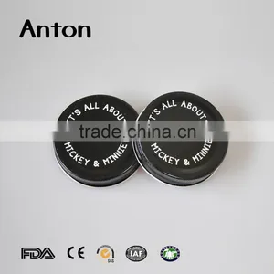Black 72mm Tinplate Lids OEM Logo is Welcome thumbnail-1