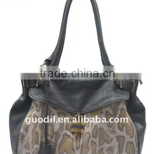 Animal Printed Fashion Ladies Handbags With Padlock 2012 thumbnail-1
