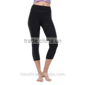 Black Yoga Pants Woman In Tight Clothes Women Clothes thumbnail-3