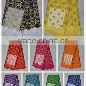 CL14-225 2016 Latest Fashion Lace Design French Lace Fabric, African Net Tulle Lace Fabric Wholesale thumbnail-1