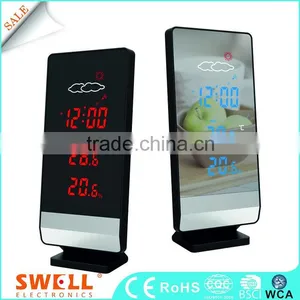 Colorful Design Table Led Desk Clock , Promotion Clock Logo Factory thumbnail-2