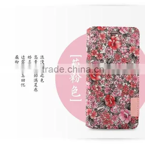 Lovely Floral Leather Case Flip Stand Phone Case With Card Slots For IPhone 6S thumbnail-4