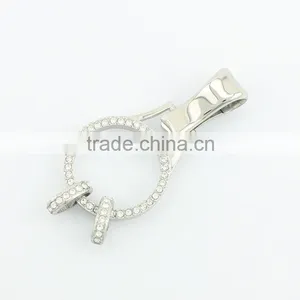 New Design 316L Stainless Steel Rhinestone Lanyard Floating Charm Glass Locket thumbnail-1