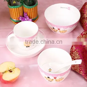 Children Eco-friendly Hot Sale Modern Cartoon Design Soup Bowl Mug Round Fruit Plates Best Selling Products thumbnail-1