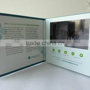 Promotional 7 Inch Hard Cover Video Brochure Card for Adverting thumbnail-1