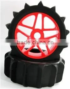 1/8 RC Buggy Snow Car Tires and Wheel Rims thumbnail-1