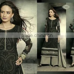 GEORGETTE DESIGNER SEMISTICHED SUIT thumbnail-1
