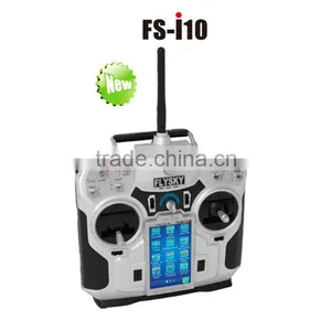 2015 Latest Flysky FS-i10 2.4G 10CH Transmitter & Receiver For RC Helicopter Multirotor thumbnail-1