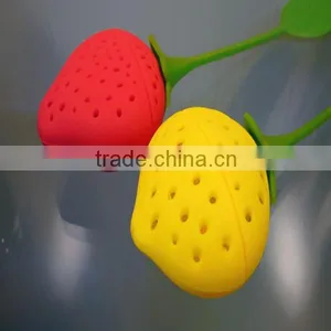 2014 Promotional Gifts Silicone Tea Strainer,strawberry Shape Silicone Tea Strainer thumbnail-1