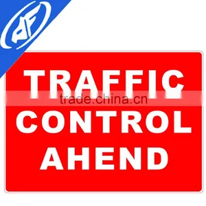 Reflective Adhesive Traffic Control Ahead Road Sign thumbnail-1