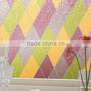 Glass Membrane Peach Blossom Fashion Quality Flowers Bathroom Scrub Paper Window Glass Film Stickers thumbnail-4