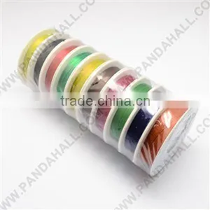 Jewelry Colored Copper Wire 0.3mm, Mixed Color, About 21m/roll, 10rolls/set(CWIR-R001-0.3mm-M) thumbnail-1