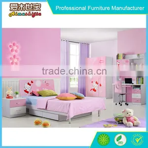Dressing Mirror With Pink Bed for Gilr Bedroom thumbnail-1