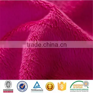 100%polyester Knitted Super Soft Micro Mink Velour Fabric thumbnail-3