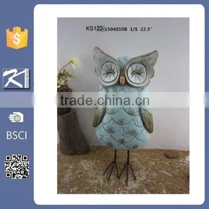 Unique Modern Art Design Owl Ornaments for Garden Decoration thumbnail-4