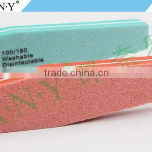 Professional Nail Art Polishing Cheap Sponge Wholesale Nail Files Emery Sand 100/180 thumbnail-3