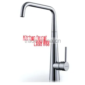 Malaysia Hot Selling Modern Design Chrome Color Single Hand Kitchen Faucet thumbnail-2
