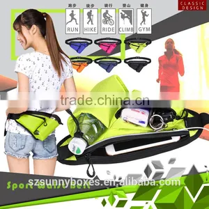 Nylon Mesh Back Water Bottle Holder Hiking Riding Messenger Belt Running Waist Pack thumbnail-1