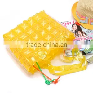 Fashion Orange Color Inflatable Bubble Beach Bag Shoulder Bag thumbnail-3