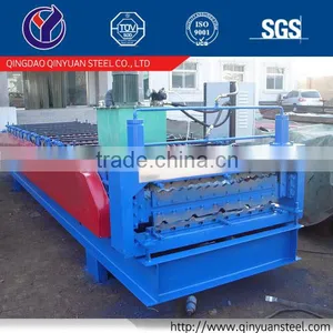 Qinyuan Roof Panel Steel Roll Forming Machine, Metal Roof Panel Tile Roll Forming Machine, Roofing Sheet Making Machine Quality Choice thumbnail-2