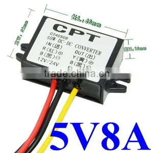 dc Step Down Converter 9-35V 28V 30V 33V 32V 18V 19V 17V 24V 12V 15V to 5V Power Module Voltage Regulator 8A 40W thumbnail-1