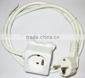 French NF Power Cord Extension Socket for Ironing Board With Cable H05VV-F 3X1.0 thumbnail-1