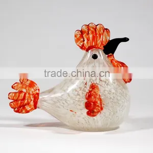 Glass Craft+Orange+ Cock+Crystal Art thumbnail-1