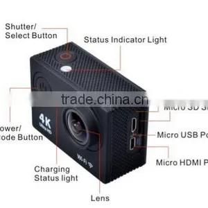 Mini Wifi Sport Helmet Camera 4k With Waterproof Case Used for Diving/surfing,swimming thumbnail-4