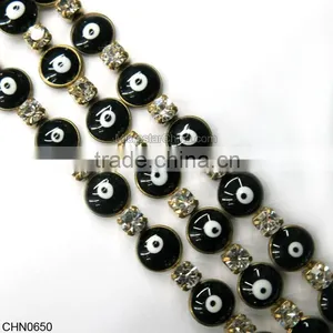 Wholesale Eye Shaped Brass Chain For Jewelry thumbnail-4