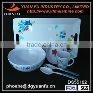 CE,FDA,LFGB Certification Two-tone Plastic Wholesale Disposable Melamine Tableware thumbnail-3