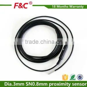 D3mm Small Inductive Proximity Switch With In-cable Amplifier thumbnail-1