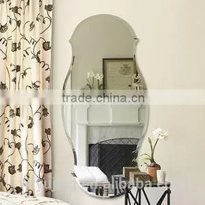 Hot Sale Drilled Wall Mirror Silver Mirror Piece With Hook Export Mirror Factory thumbnail-4