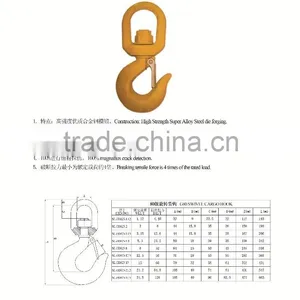 Drop Forged Mild Steel Lifting Swivel Hook thumbnail-4