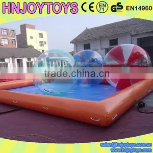 0.9mm PVC Tarpaulin Walking Water Ball Pool / Inflatable Pvc Swimming Pool / Pvc Swimming Pool thumbnail-2