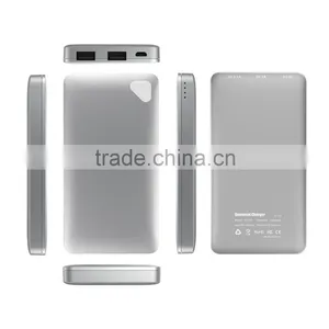 10000mAh Dual USB Ports External Charger Li-polymer Power Bank QC 2.0 With CE GCC ROHS thumbnail-2