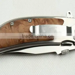 OEM Outdoor Hunting Knife With Wooden Handle thumbnail-4