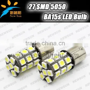 Red Yellow White 27 Leds 5050 Smd Car LED Light Bulb Lamp 7507 PY21W BAU15s 1156 Amber CANBUS Error Free Led Turn Signal DC 12V thumbnail-1
