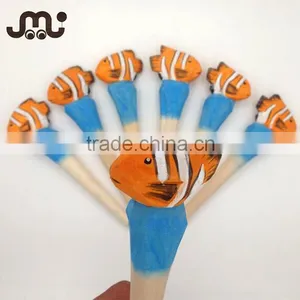 Colorful Cute Clownfish Carved Animal Ballpoint Pen thumbnail-1