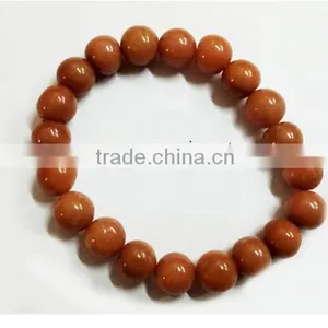 Peach Aventurine Elastic Beads Bracelet | Religious Beads Bracelet Wholesale thumbnail-1