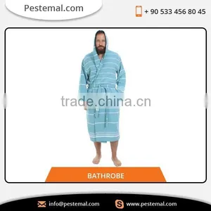 100% Cotton Long Sleeve Towel Bathrobe Available for Kids Use thumbnail-1
