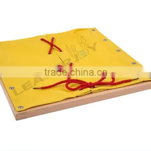 Montessori Wooden Educational Toy of Lacing Dressing Frame thumbnail-1