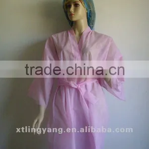 Disposable Non-woven Pink Sauna Clothing thumbnail-1
