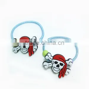 Cartoon Character Skull Shaped Hair Rubber Band Elastic PVC Hair Bands thumbnail-1