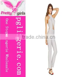 Women Jumpsuits 2016 Sexy Leather Jumpsuit thumbnail-1