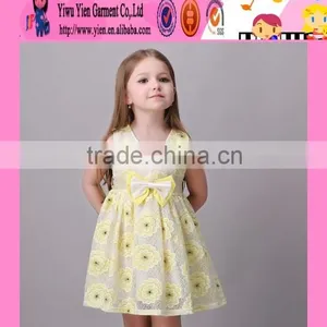 2016 Europe Market Sleeveless Kids Clothes Girls Dresses Summer Stylish Kids Beautiful Model Dresses thumbnail-3